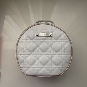 Dior round makeup bag